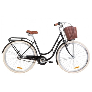 Велосипед Дорожник 28" COMFORT RETRO PH рама-19" 2019 чорний, багажник + кошик (OPS-D-28-148) зображення 1