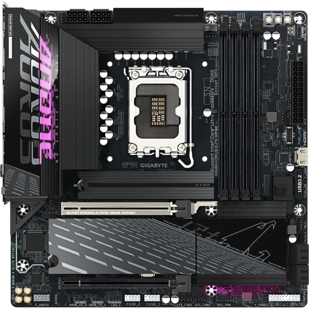 Материнська плата GIGABYTE B860M A ELITE WIFI6E (B860M AORUS ELITE WIFI6E) - зображення 1