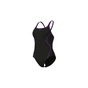 Купальник Arena Pro_File Swimsuit Solid 008055-590 чорний, фіолетовий 38 (3468337414384) - зменшене зображення 1