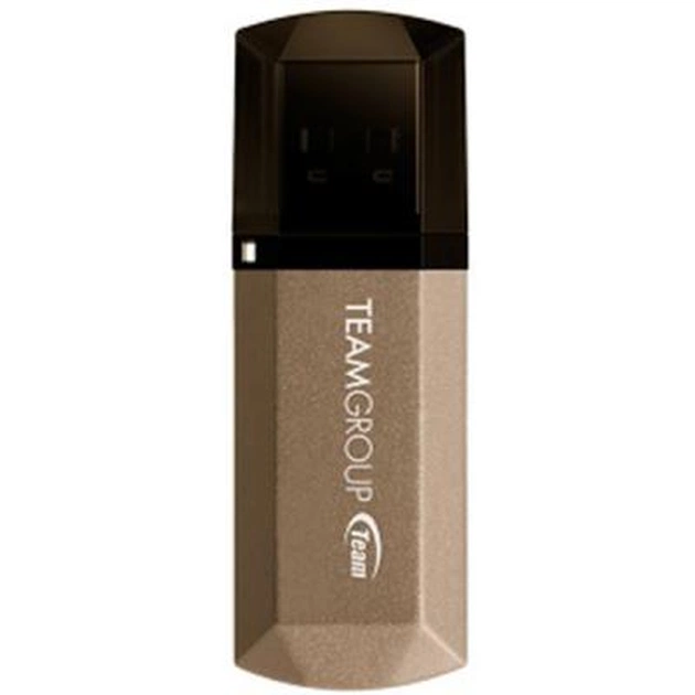 USB флеш накопичувач Team 128GB C155 Golden USB 3.0 (TC1553128GD01) - изображение 1