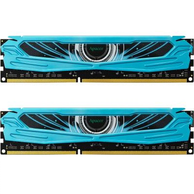 Модуль пам'яті для комп'ютера DDR3 16GB (2x8GB) 1866 MHz Armor Series-Blue Apacer (DK.16GAQ.KA3K2) - зображення 1
