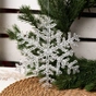 Ялинкова іграшка Novogod`ko Сніжинка 20 см Пластик Іней (974875) - preview 2