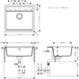 Мийка кухонна Hansgrohe S520-F510 + зміш. Talis M54 (43359670) - зменшене зображення 6