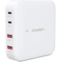 Зарядний пристрій Choetech GaN 2 USB-A / 2 USB-C 100W QC3.0/PD/PPS (PD8008-EU-WH) - зменшене зображення 1