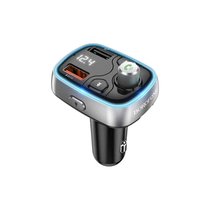 FM модулятор BOROFONE BC32, Black, Box зображення 1