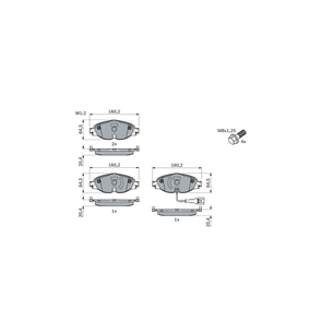 Гальмівні колодки Bosch 0 986 494 660 изображение 1