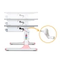Парта Mealux Edmonton Multicolor Pink Lite (BD-610 W/MC + PN Lite) - уменьшенное изображение 4