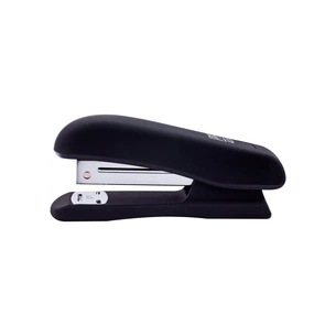 Степлер Buromax RUBBER TOUCH, 20 арк., скоби №24; 26, 127х54х33 мм, чорний (BM.4202-01) зображення 1