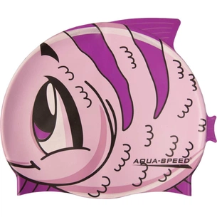 Шапка для плавання Aqua Speed Zoo 115-Fish 5528 рожева рибка Діт OSFM (5908217655288) зображення 1