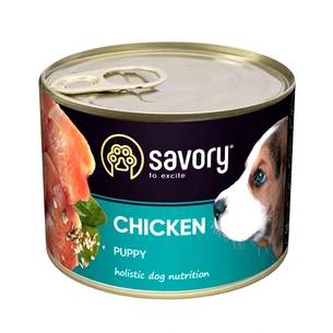 Консерви для собак Savory Dog All breeds Puppy курка 200 г (4820232630549) зображення 1