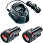 Акумулятор до електроінструменту Bosch PBA 2x12В, 1.5Аг і ЗП GAL 1210 CV (1.600.A01.L3E) - зменшене зображення 1