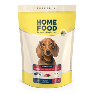 Сухий корм для собак Home Food ADULT MINI Grain-free hypoallergenic з качкою та індичкою 700 г (4820235020927) зображення 1