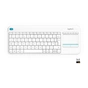Клавіатура Logitech K400 Plus Touch Wireless UA White (920-007146) - зменшене зображення 1