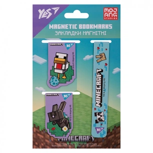 Закладки для книг Yes магнітні Minecraft Spring 3 шт (708344) зображення 1