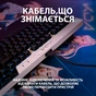 Клавіатура Logitech G Pro GX K/DA Brown Tactile Switch Black-White (920-010077) - зменшене зображення 5