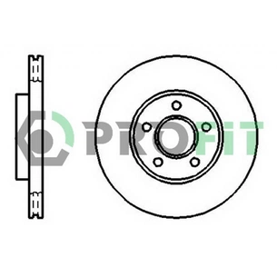 Гальмівний диск Profit 5010-1172 зображення 1