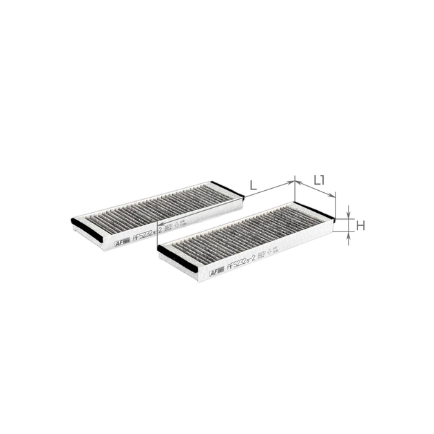 Фильтр салона ALPHA FILTER AF5232a-2 - изображение 1