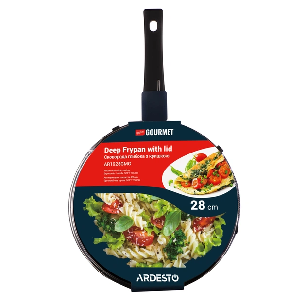 Сковорода Ardesto Gemini Gourmet Andria, 28см, алюміній, чорний (AR1928GMG) - picture 7