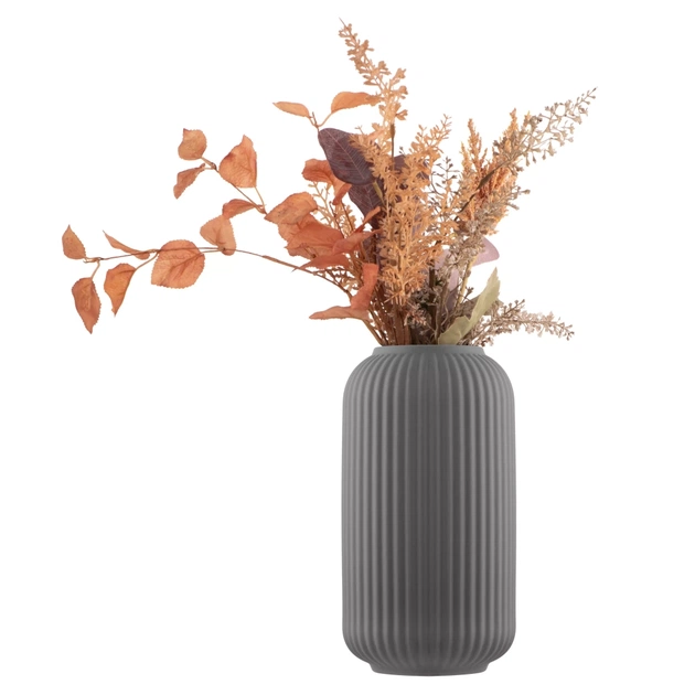 Ваза Ardesto Imola, 14х26см, порцеляна, сірий (AR3821G) - picture 4