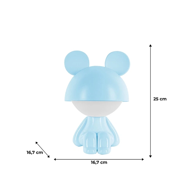 Нічник Kite Світильник LED з акумулятором Cute Mouse, блакитний (K25-316-2-3) - picture 6
