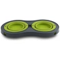 Посуд для собак Dexas Миска подвійна на складній підставці-велика 600 мл зелена (0084297306908) - уменьшенное изображение 4