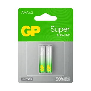 Батарейка Gp AAA LR3 Super Alcaline * 2 (24A-U2 / 4891199000041) зображення 1