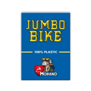 Гральні карти Modiano Bike Trophy 100 Plastic Jumbo Index (blue) (ВР_КИМБТБ) зображення 1