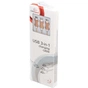Дата кабель USB 2.0 AM to Lightning + Micro 5P + Type-C 1.0m gold Cablexpert (CC-USB2-AM31-1M-G) - зменшене зображення 1