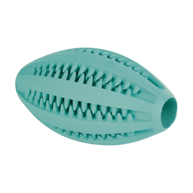 Іграшка для собак Trixie Denta Fun Mintfresh М'яч регбі 11 см (4011905032900) - зображення 1