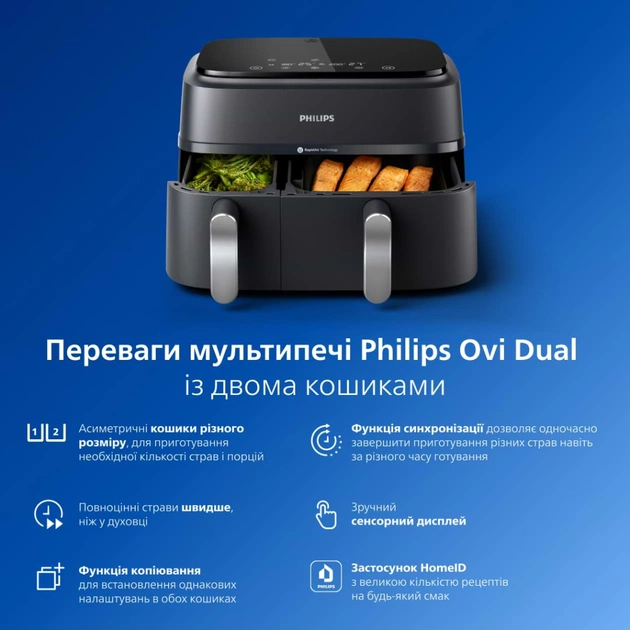 Мультипечь Philips Ovi Dual / Series 3000 (NA351/00) - изображение 4