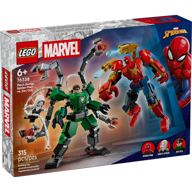 Конструктор LEGO Super Heroes Битва роботів: Людина-павук vs. Доктор Восьминог (76338) - зображення 1