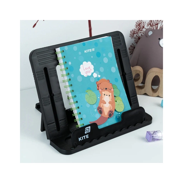 Підставка для книг Kite пластикова, чорна (K25-330-1) - picture 4