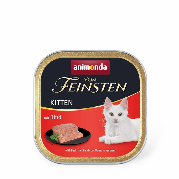 Паштет для котів Animonda Vom Feinsten Kitten with Beef 100 г (4017721832205) - зображення 1