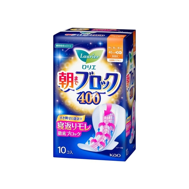 Гігієнічні прокладки Kao Laurier Super Absorption Night Use 10 шт (4901301426307) - зображення 1