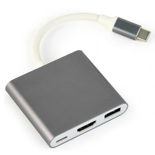Перехідник USB Type-C to HDMI Cablexpert (A-CM-HDMIF-02-SG) зображення 1
