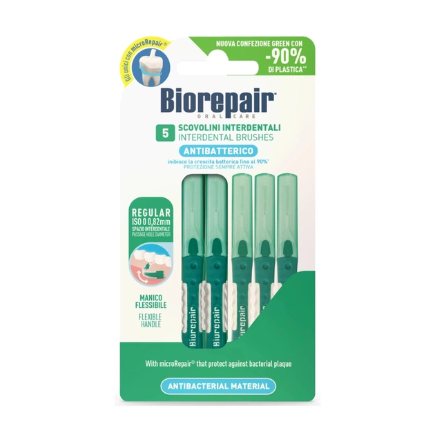 Щетки для межзубных промежутков Biorepair С гидроксиапатитом 0.82 мм 5 шт. (8017331058367) - изображение 1