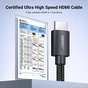 Кабель мультимедийный HDMI M to HDMI M 10.0m 8K60Hz 48Gbps braided Ugreen (95966) - уменьшенное изображение 2