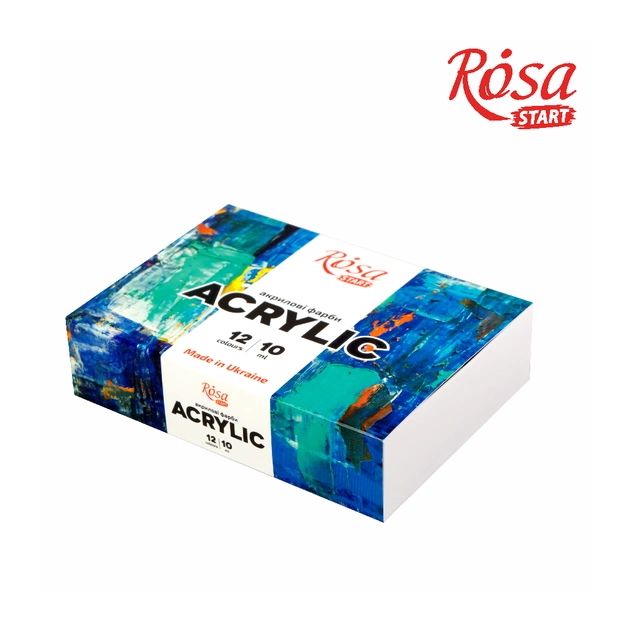 Акриловые краски Rosa START COLOR 12 x10мл (4823098530985) - изображение 1