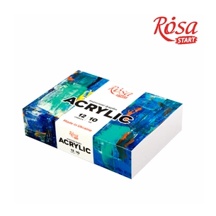 Акрилові фарби Rosa START COLOR 12 x10мл (4823098530985) зображення 1