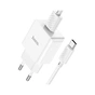 Зарядний пристрій HOCO C106A Leisure USB + cable USB to USB-C 10.5W White (6931474783912) - зменшене зображення 5