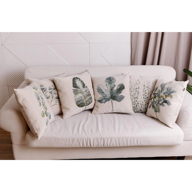 Наволочка Прованс гобеленова декоративна Гілка Евкаліпту 45х45 (035410) - picture 4