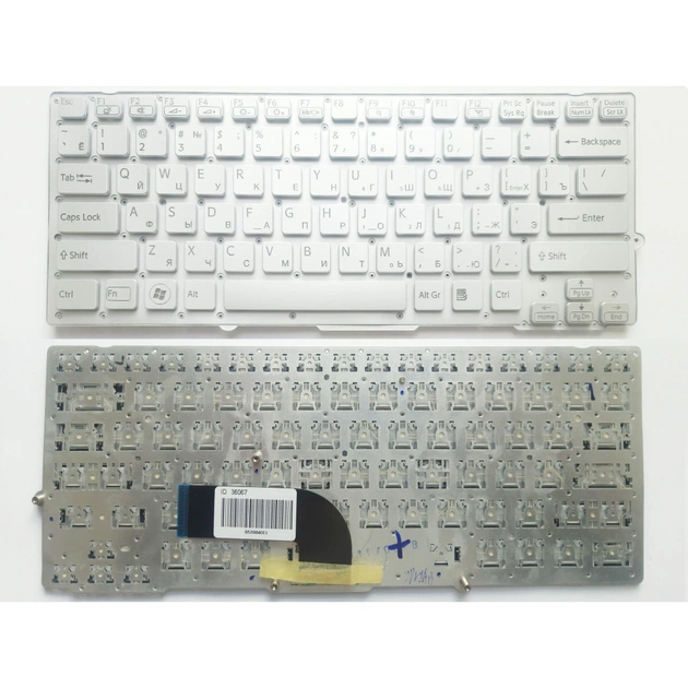 Клавиатура ноутбука Sony VPC-SD/VPC-SB Series серебро RU (A43015) - изображение 1