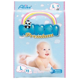 Підгузки Mimzi L 9-13 кг 72 шт (MDL72) зображення 1