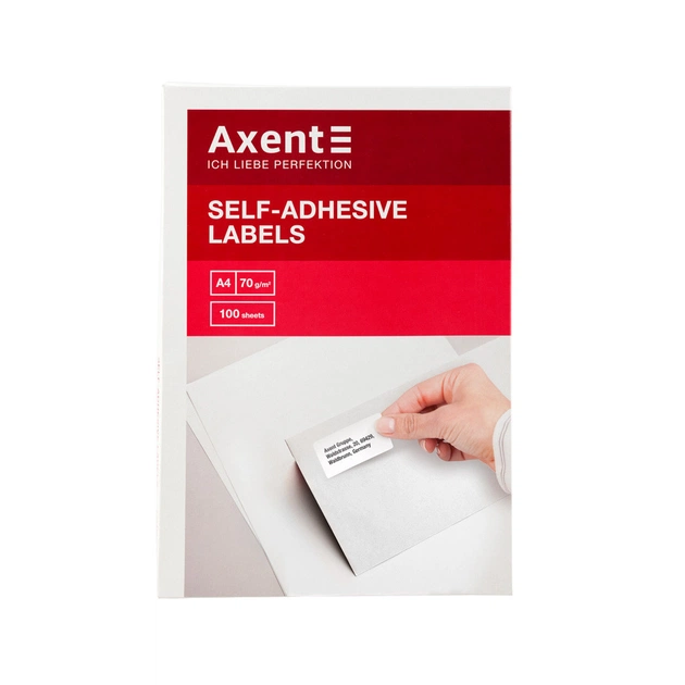 Етикетка самоклеюча Axent 70x37 (24 на листі) с/кл (100 листів) (2465-A) - зображення 1