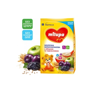 Дитяча каша Milupa молочна манна з фруктами 210 г (5900852044229) зображення 1
