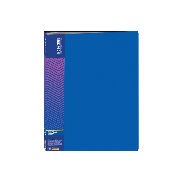 Папка з файлами Economix А4 з 40 файлами, синя (E30604-02) - picture 1
