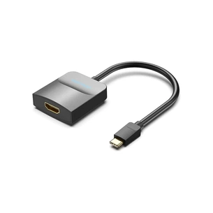 Перехідник Type-C to HDMI Adapter 0.15M Black ABS Type VENTION (TDCBB) picture 1