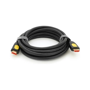 Кабель мультимедійний HDMI M to HDMI M 3.0m V2.0 4K black V-LINK (YT-HDMI(M)/(M)V2.0-3.0m-B/43226) зображення 1