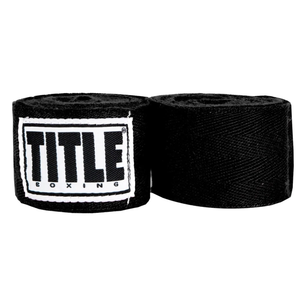 Бинт для спорту Title Boxing Traditional Weave 180" 4.5м Black (HW BK) - зображення 1
