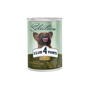 Консерви для собак Club 4 Paws Selection Паштет з куркою та ягням 400 г (4820215368681) зображення 1
